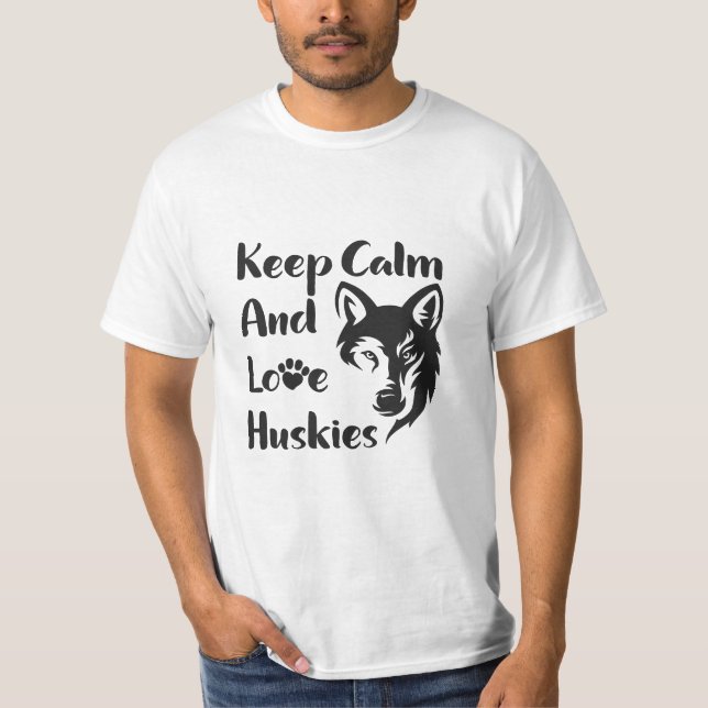 Camiseta Head Siberian Husky Vintage (Anverso)