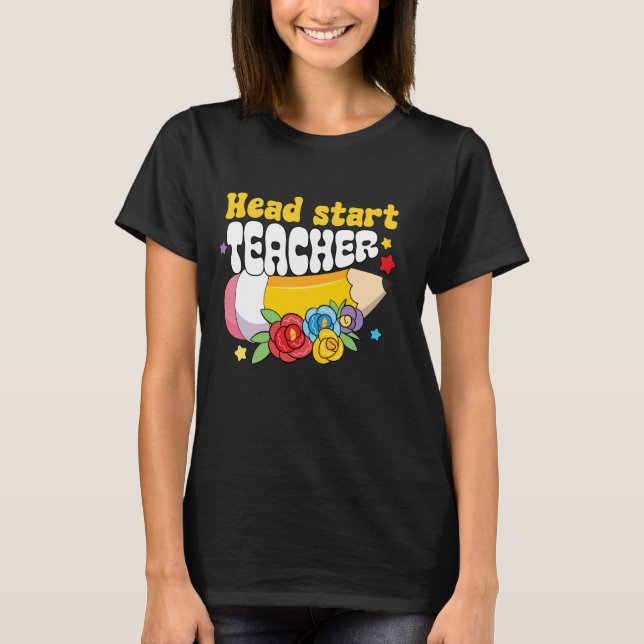 Camiseta Head Start Teacher Team Homeschool Headstart Back (Anverso)