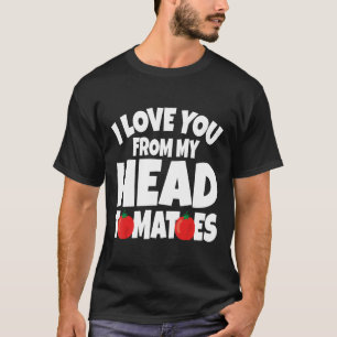 Camiseta Head Tomates Pun Cute Vegan Vegetarian