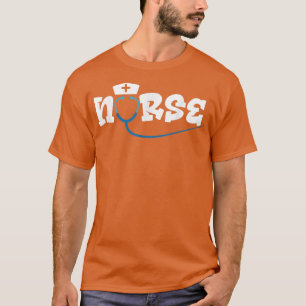 Camiseta Headbands with Stethoscope Nurse Graphic Tee for W