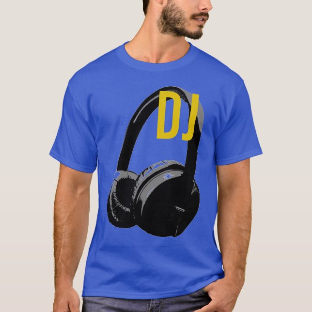 Camiseta Headphone Pop Art DJ Disc Jockey Retro (Anverso)