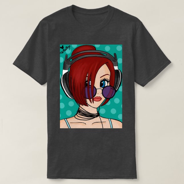 Camiseta Headphones (Diseño del anverso)