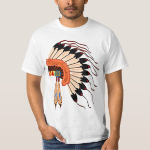 Camiseta headress del nativo americano