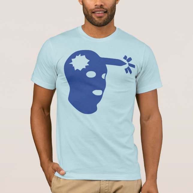 Camiseta Headshot grande, azul marino (Anverso)