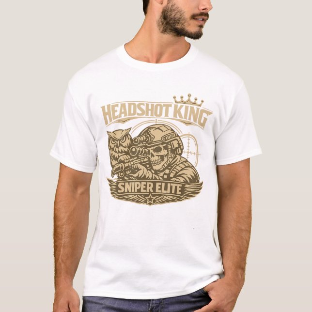 Camiseta Headshot King Sniper Elite Tee (Anverso)
