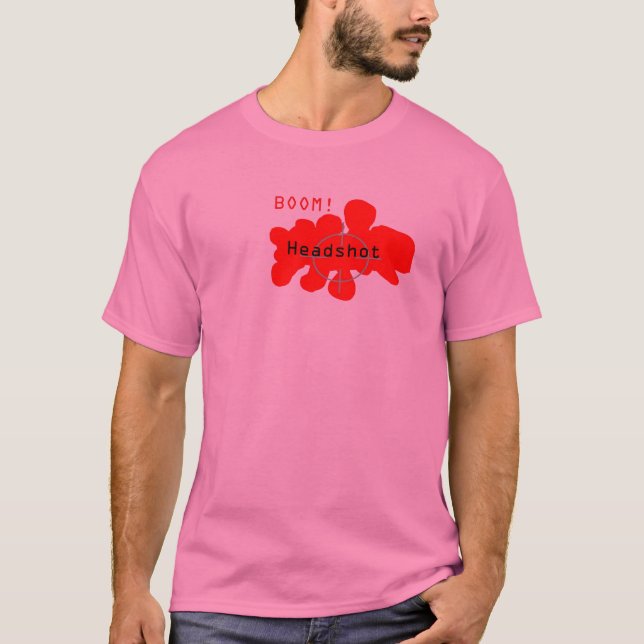 Camiseta Headshotted el n00b (Anverso)