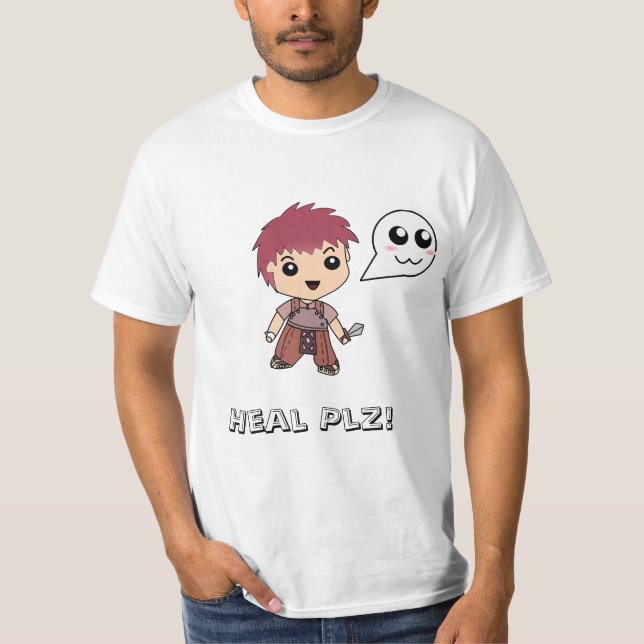 Camiseta Heal Plz! Aprendiz (Anverso)