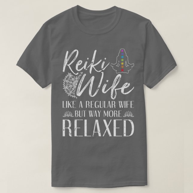 Camiseta Healer Chakra Wife Reiki (Diseño del anverso)