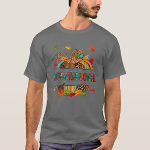 Camiseta Health Care Worker Thankful Grateful Blessed Pumpk