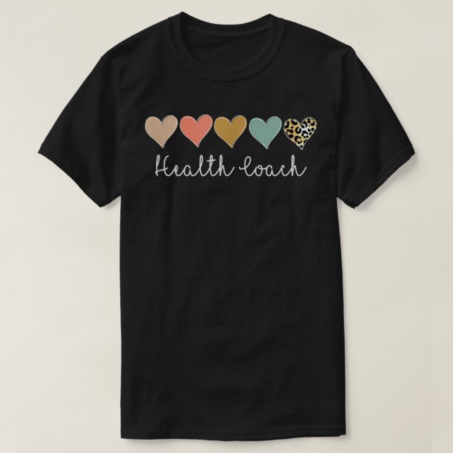 Camiseta Health Coach, Leopard Wellness Health Coach  (Diseño del anverso)