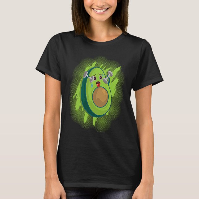 Camiseta Healthy Herbivore Vegetable Avocado Vegan Fitness  (Anverso)