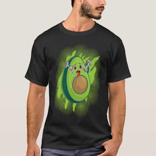 Camiseta Healthy Herbivore Vegetable Avocado Vegan Fitness  (Anverso)