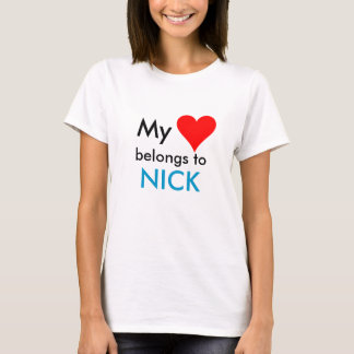 Camiseta HEART1, mi, pertenece a, NICK