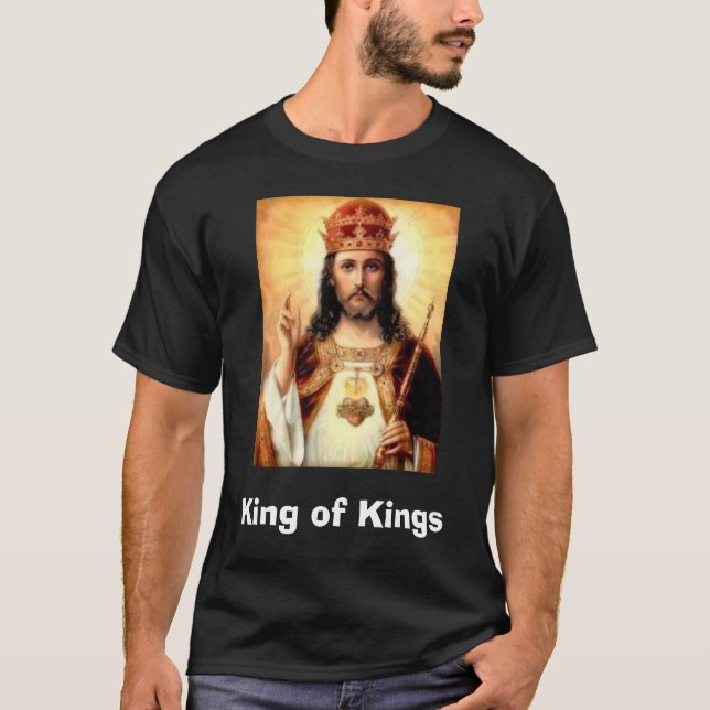 Camiseta heart2 sagrado, rey de reyes (Anverso)