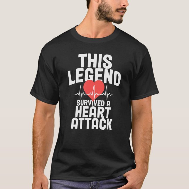 Camiseta Heart Attack Survivor Recovery Get Well Cardiac Ar (Anverso)