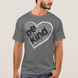 Camiseta Heart Be Kind Spread Kindness Anti Bullying Orange