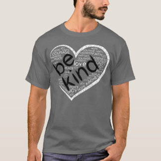 Camiseta Heart Be Kind Spread Kindness Anti Bullying Orange