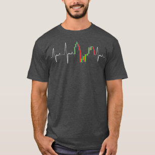 Camiseta Heart Beat Day Trading Investment Stock Market
