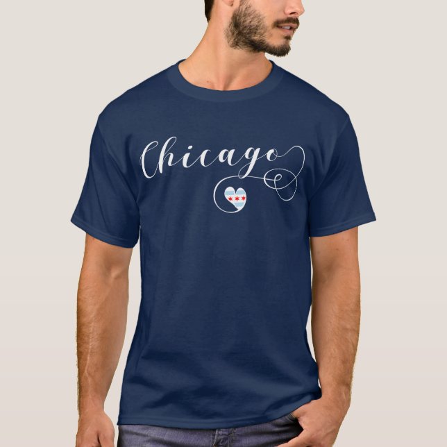 Camiseta Heart Chicago Tee, Illinois (Anverso)