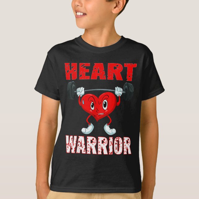 Camiseta Heart Disease Awareness Heart Warrior Wear Red Hea (Anverso)