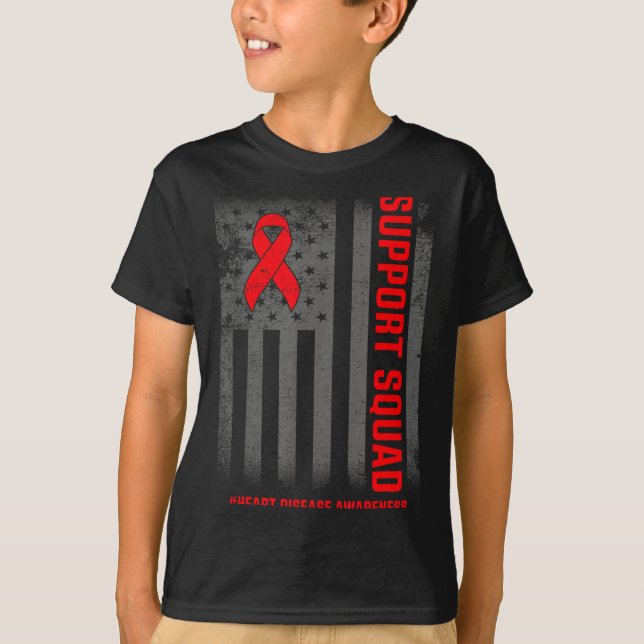 Camiseta Heart Disease Awareness Month Open Heart Diseases  (Anverso)