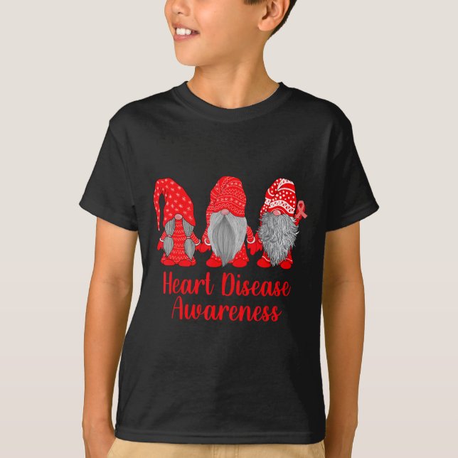 Camiseta Heart Disease Awareness Wear Red In February Famil (Anverso)