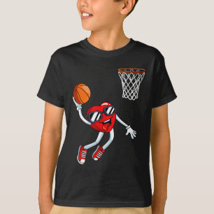 Camiseta Heart Dunk Bysketbyll Player Día de San Valentín L