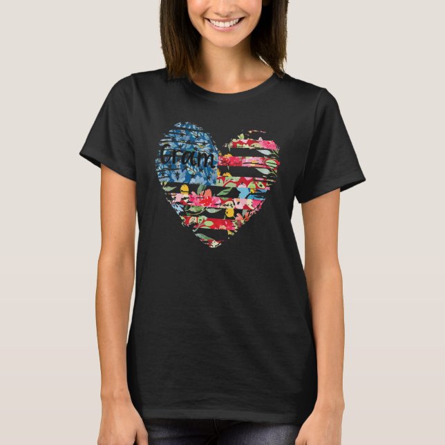 Camiseta Heart Flower Flag Gram (Anverso)