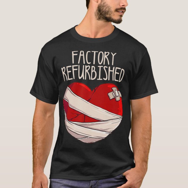 Camiseta Heart Funny Open Heart, remodelado por la fábrica  (Anverso)