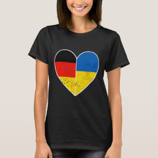 Camiseta Heart Germany And Ukraine Solidarity Friendship Vi