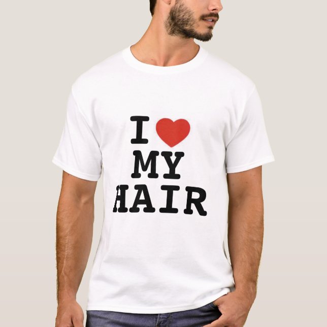 Camiseta *heart* I mi pelo (Anverso)
