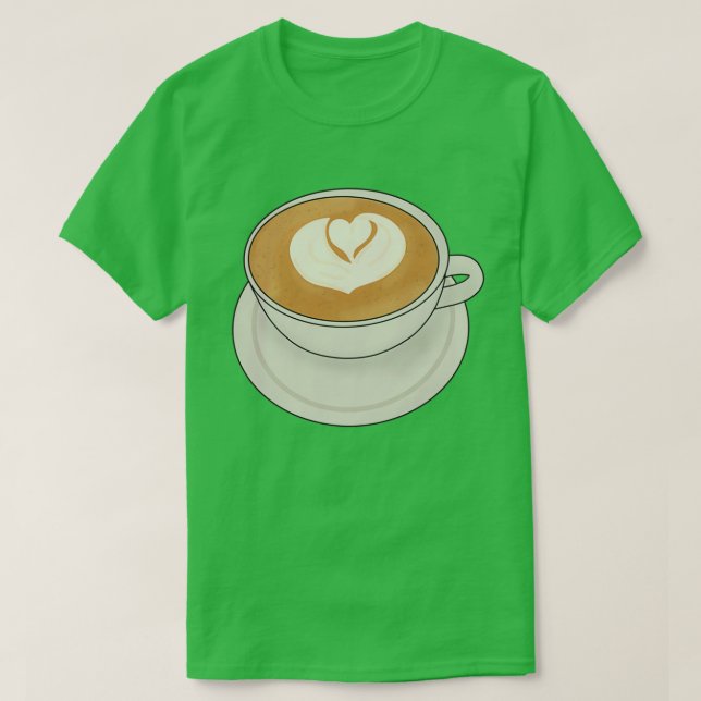 Camiseta Heart Latte Art (Diseño del anverso)