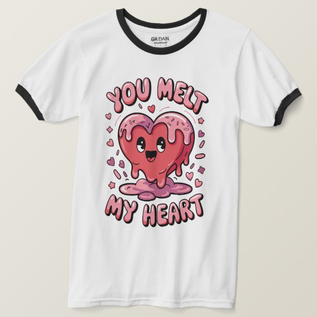 Camiseta Heart-Melt (Anverso del diseño)
