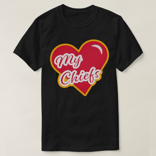 Camiseta Heart My Kansas City Chiefs (Diseño del anverso)