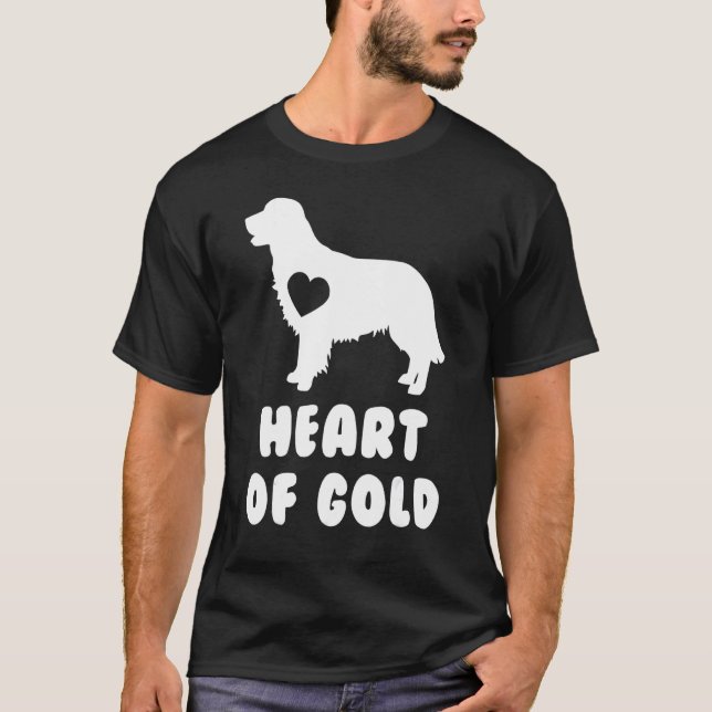 Camiseta Heart Of Gold Golden Retriever Cita Dog (Anverso)