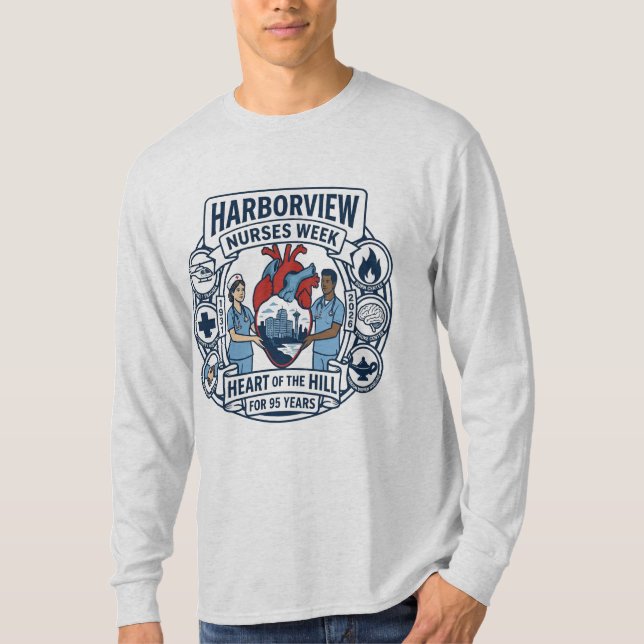 Camiseta Heart of the Hill Long Sleeve (Design A) (Anverso)