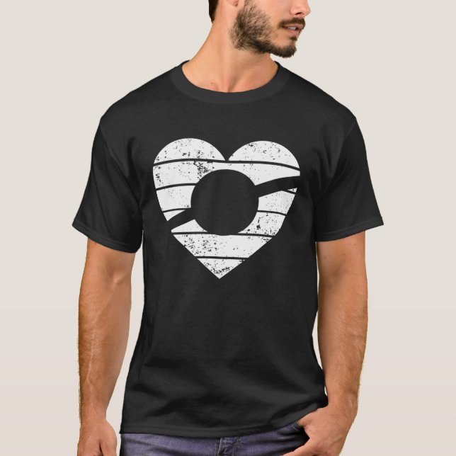 Camiseta Heart One Wheel Love Electric Skateboard Float Ska (Anverso)
