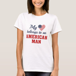 Camiseta Heart Pertenece a Estados Unidos
