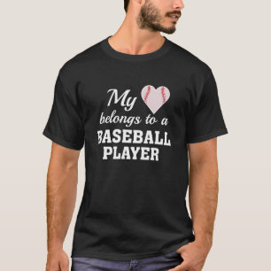 Camiseta Heart Pertenece al Béisbol
