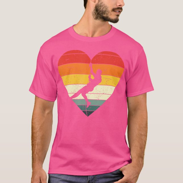 Camiseta Heart Rock Climber Bouldering Outdoor Climbing (Anverso)