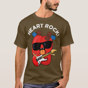 Camiseta Heart Rock Funny Music Anatomy Pun