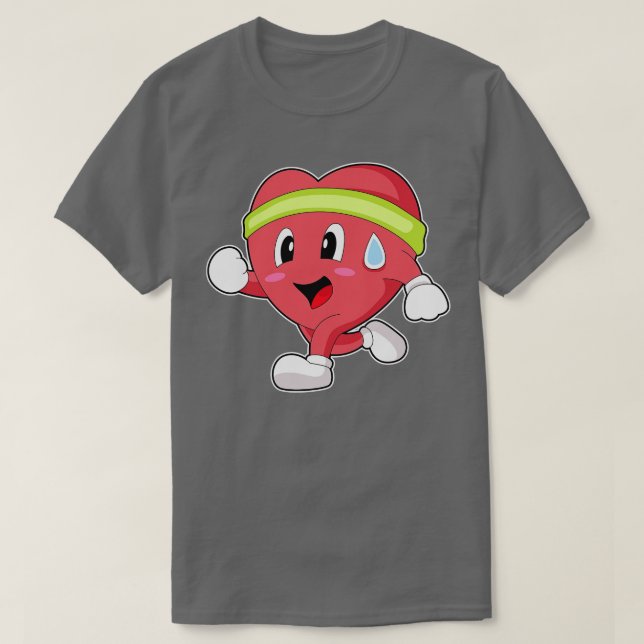 Camiseta Heart Runner Running  (Diseño del anverso)