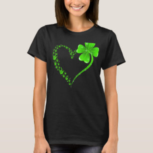 Camiseta Heart Shamrock Love Rótulo Language Happy St Patri