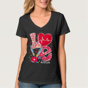 Camiseta Heart Stethoscope Cute Love Enfermería Valentines