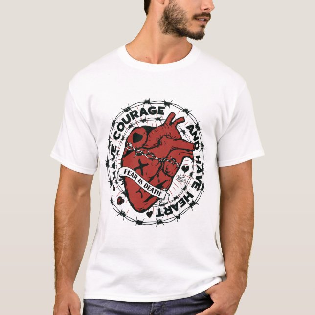 Camiseta Heart tattoo citation old school (Anverso)