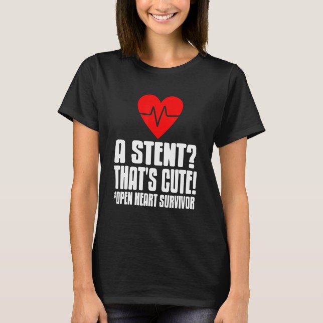 Camiseta Heart Transplan Survivor Design for Post Attack Re (Anverso)