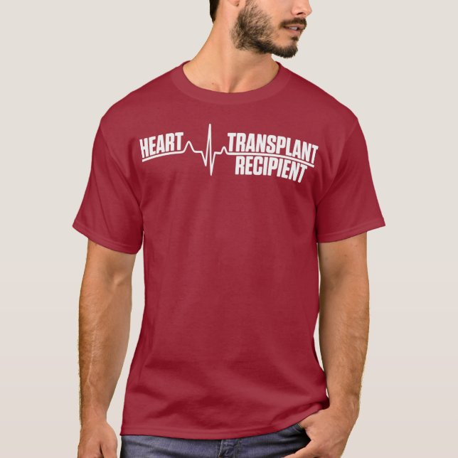 Camiseta Heart Transplant Recipient Heartbeat Surgery (Anverso)