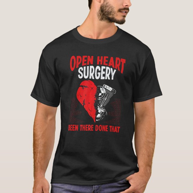 Camiseta Heart Transplant Survivor Heart Bypass Open Heart  (Anverso)