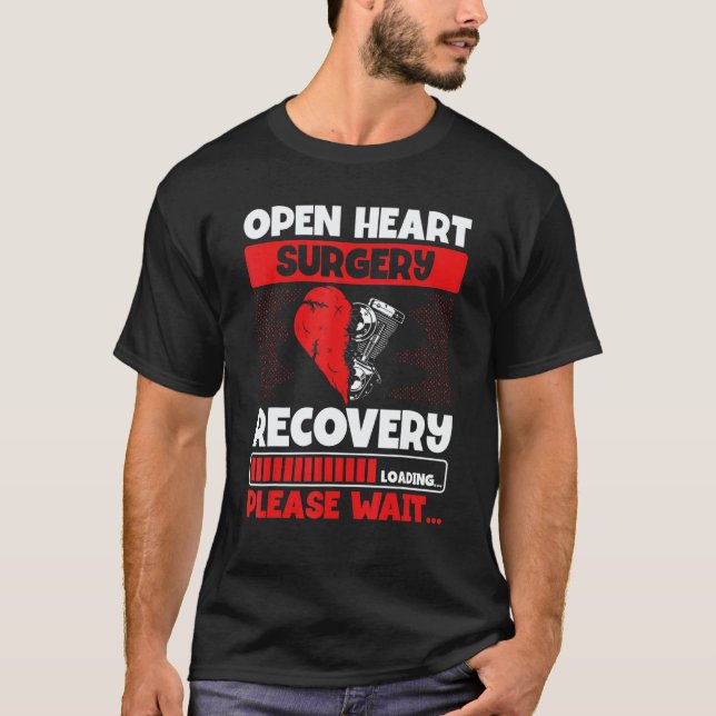 Camiseta Heart Transplant Survivor Heart Bypass Open Heart  (Anverso)