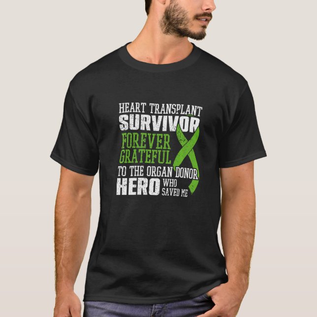 Camiseta Heart Transplantt Survivor Organ Surgery Heart (Anverso)